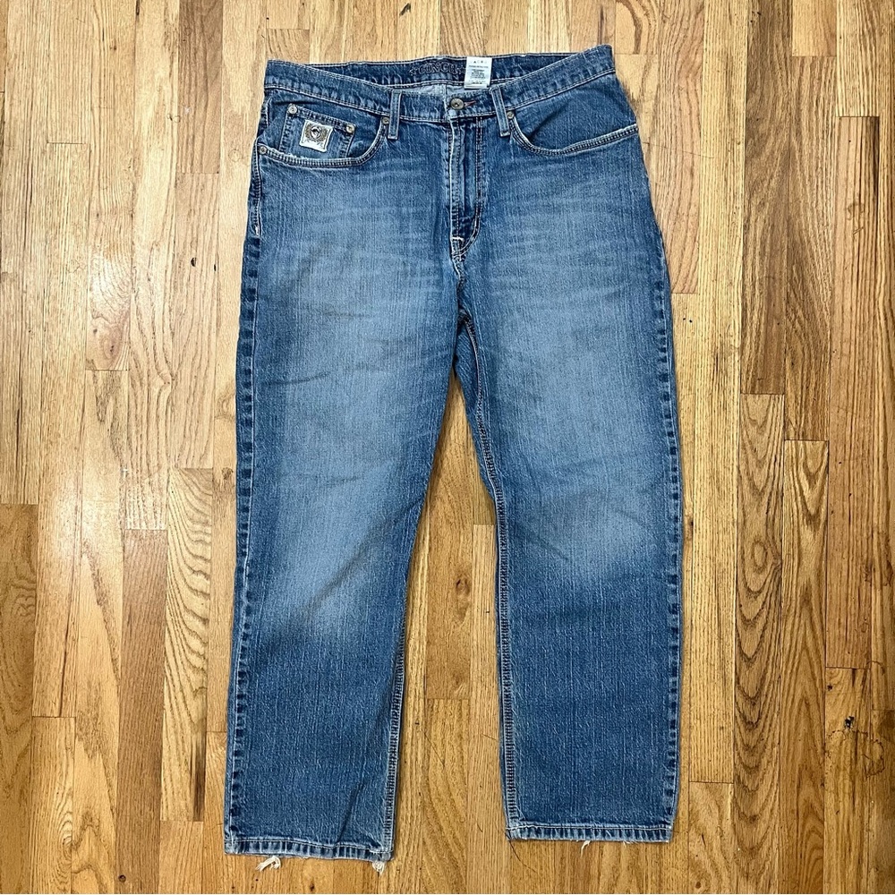 Cinch White Label 36x30 Western, Workwear, Straight Leg Jeans, Contrast Seams.